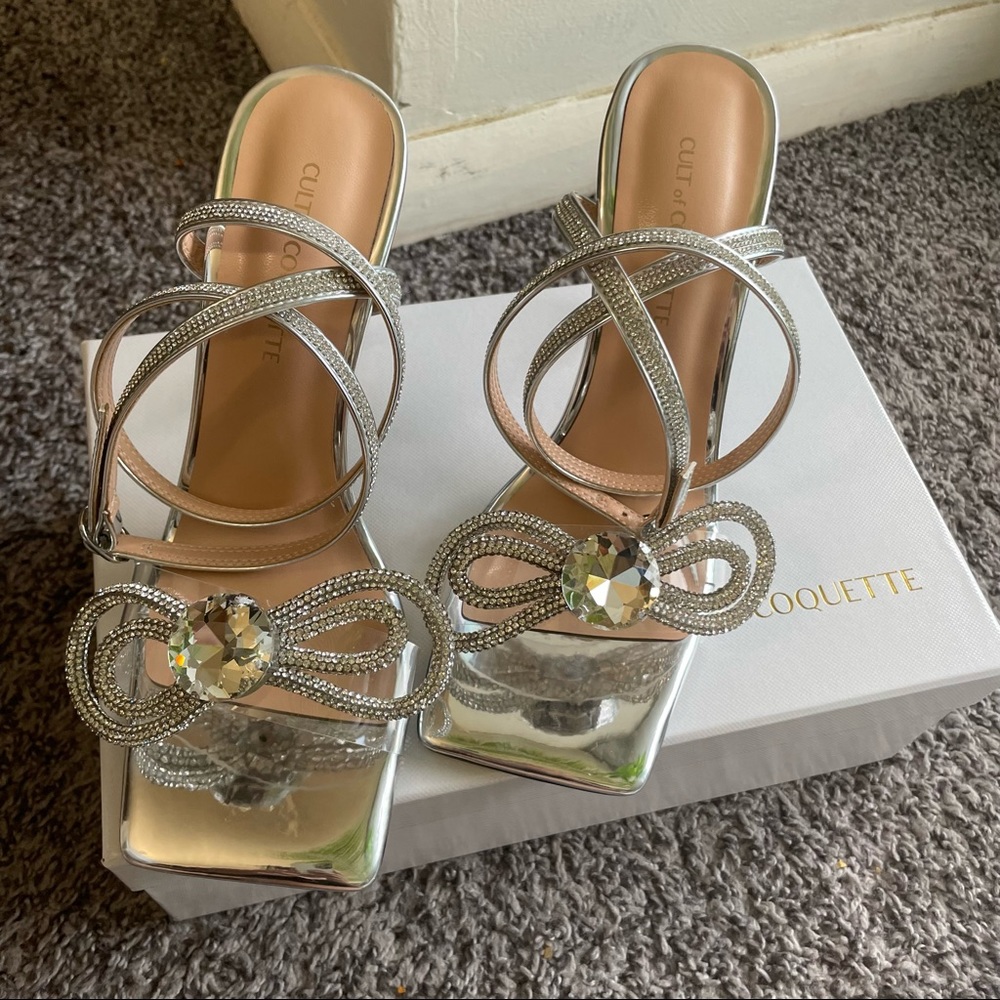 Cult of Coquette Bow sandals (Mach&Mach dupe).